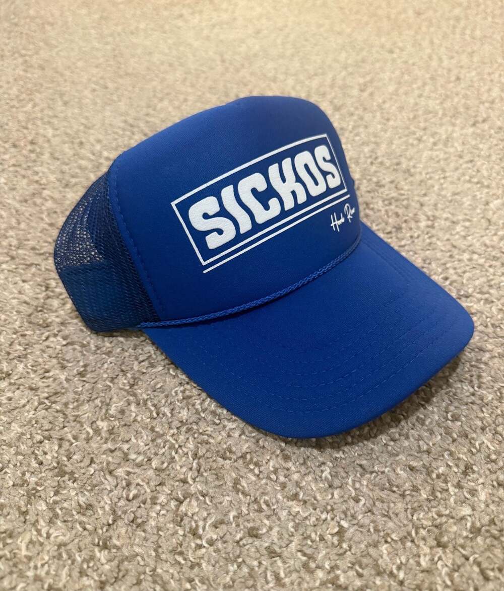 Otto Cap Sickos Hood River Trucker Hat Blue One Size